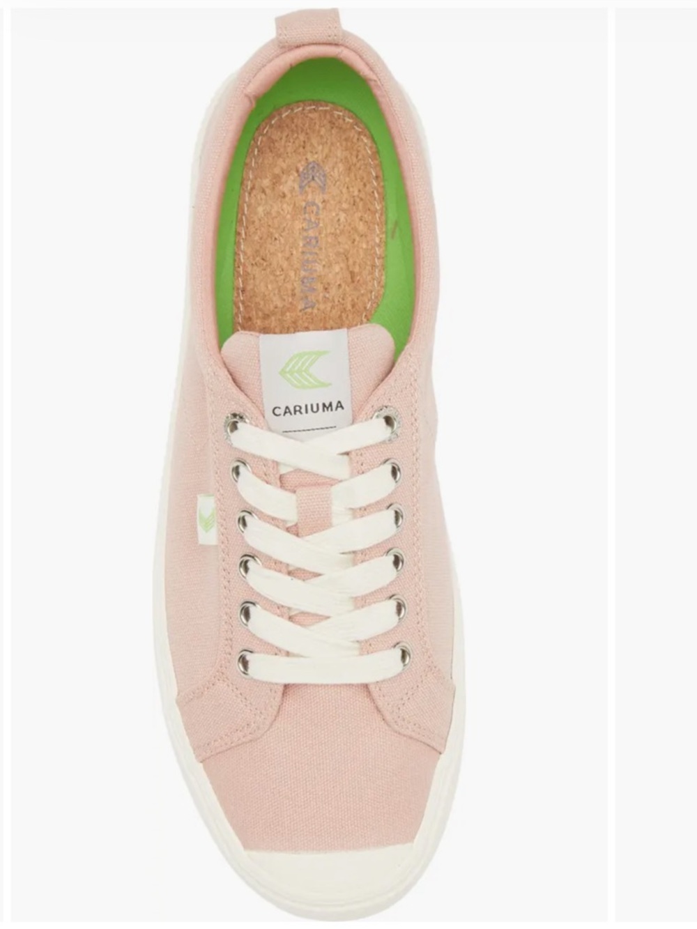 CARIUMA Women’s Rose Pink OCA Canvas Comfort Sneakers Recycled Vegan Organic 6